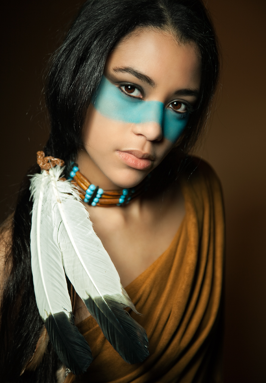 native american female war paint