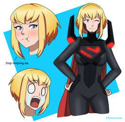 Supergirl black suit