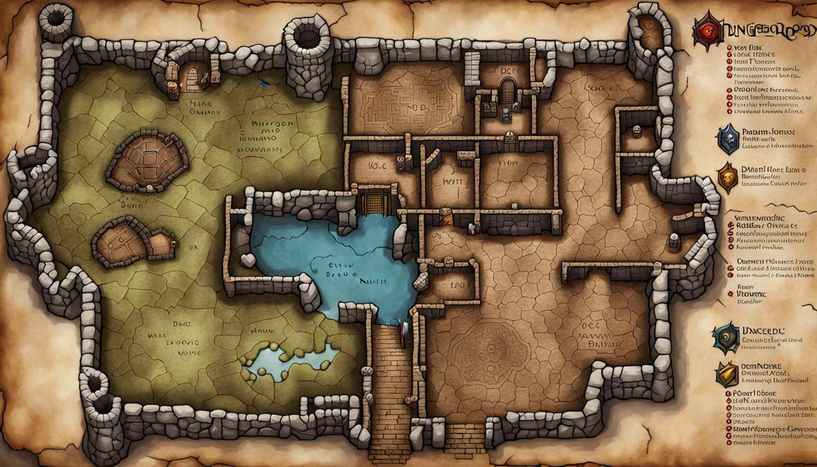 Dungeon And Dragon maps by pkbdragon on DeviantArt