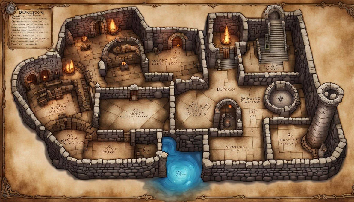 Dungeon And Dragon maps by pkbdragon on DeviantArt