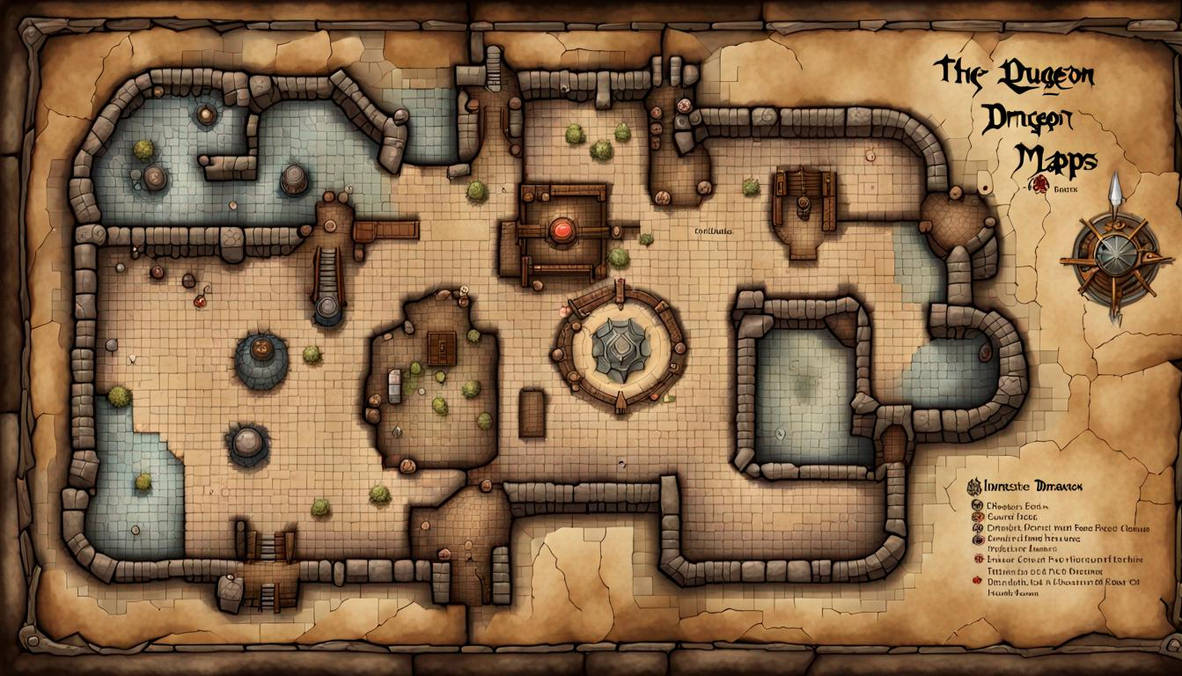 Dungeon And Dragon maps by pkbdragon on DeviantArt