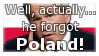 Forgot Poland Stamp