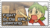 Fight Glow Ball Warning Stamp