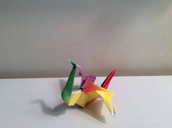 Rainbow Origami Dragon