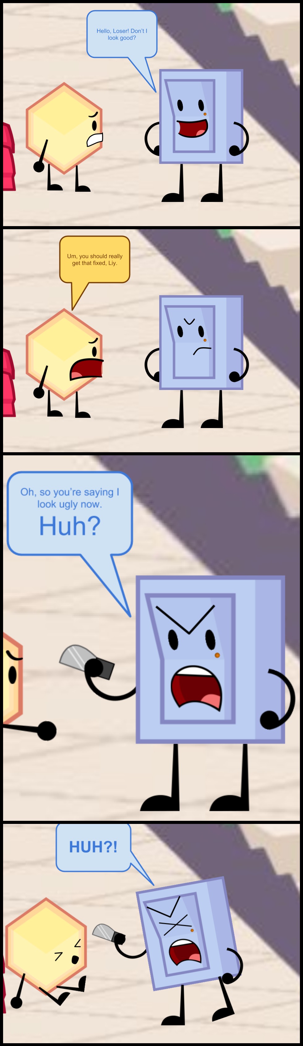 Bfdi Three Distorted BFDI Comic 3b sneakpeek by DoomesPro93 on DeviantArt