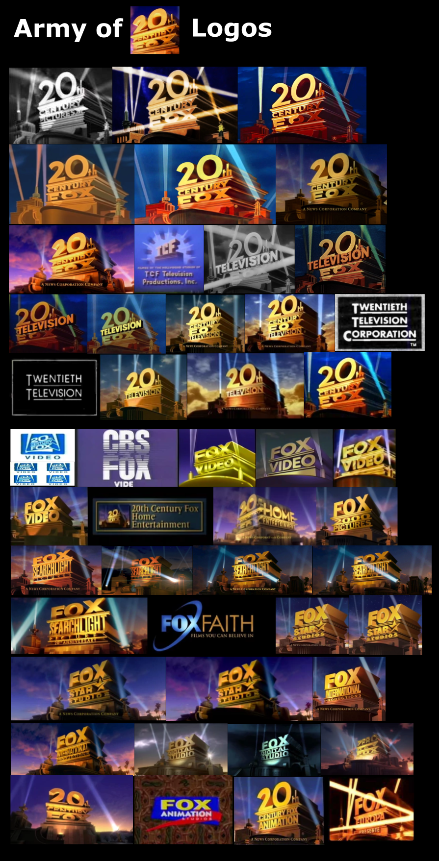 20th Century Fox Logo Pack -   Fox logo, 20th century fox, 20th  century