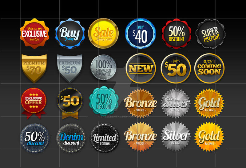 Stickers Buttons and Badges by SneekDigital on DeviantArt