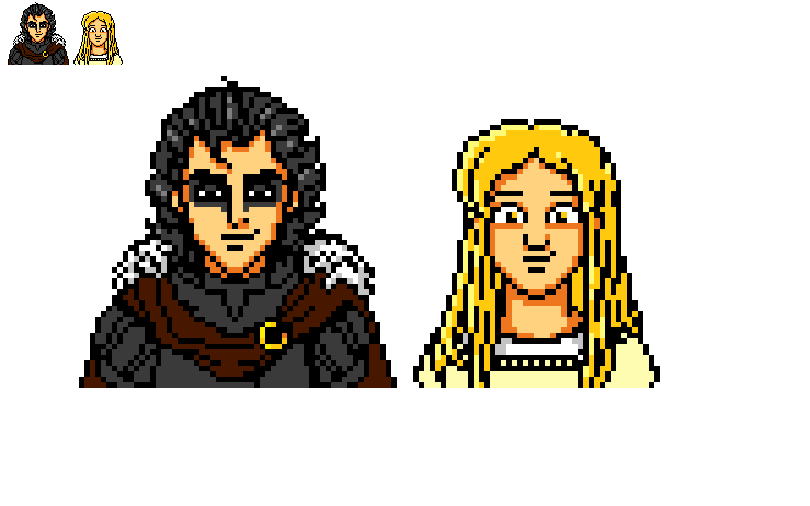 Mias and Elle - Jenny Clements - Pixel Sprite by Retr8bit