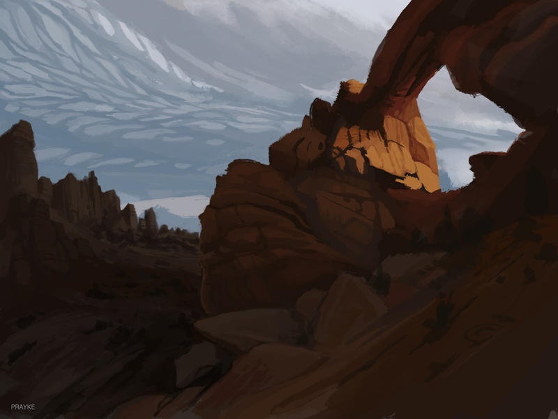 desert speedpaint