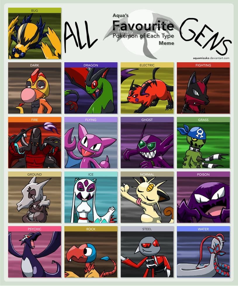 Pokemon] 38 types by Wergan on DeviantArt