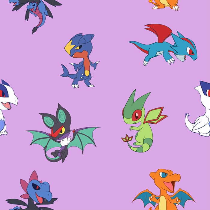 Chibi Dragon Pokemon Background by Violyte64 on DeviantArt