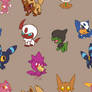 Shiny Chibi Dark Pokemon BG