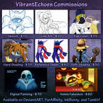 Commission Price Sheet + Info by Violyte64