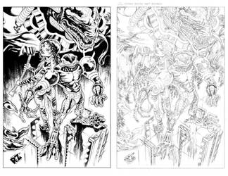 Cyberfrog Crew- Pencils and Inks