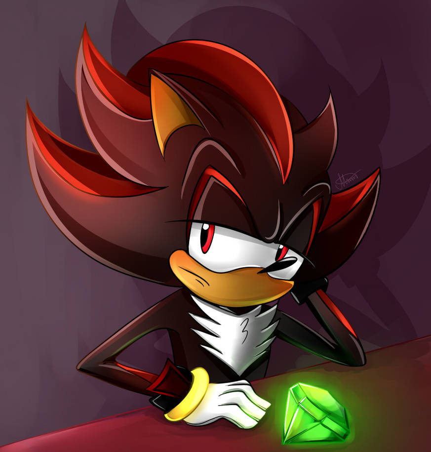 Shadow Emerald Shadow with Green Emerald by MereldenWinter on DeviantArt
