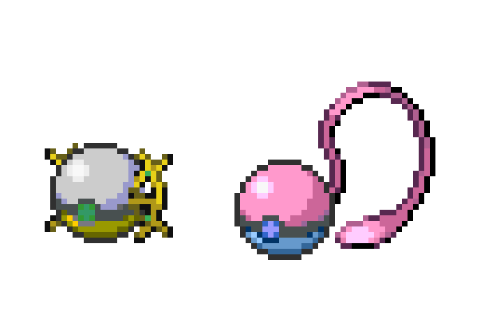 Mew Ball and Arceus Ball