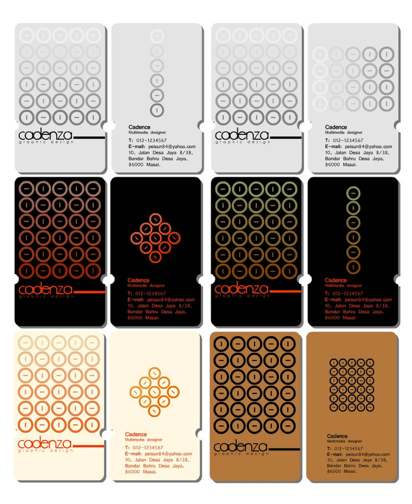 cadenza name card design by iamcadence