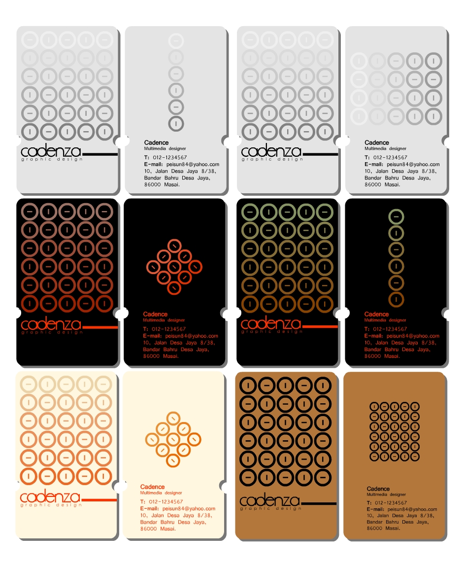 cadenza name card design by iamcadence
