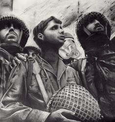 Stormtroopers brigade at the Wailing Wall 1967