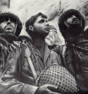 Stormtroopers brigade at the Wailing Wall 1967