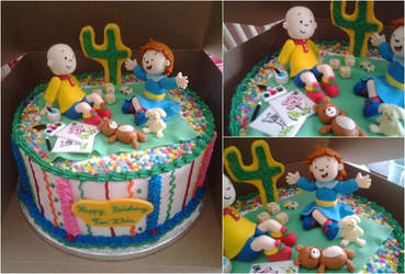 Caillou and Rosie Cake