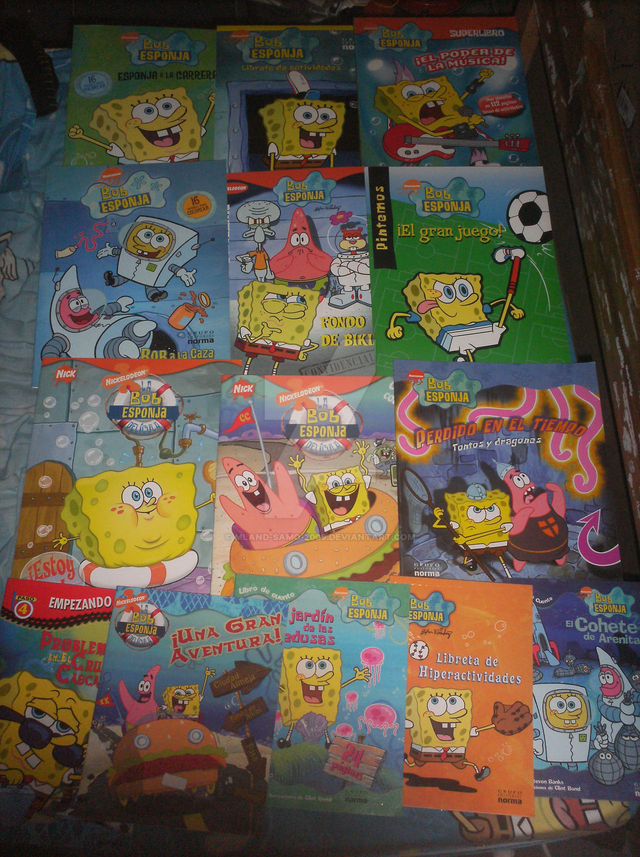 My SpongeBob Books Collection by MlandSamo2009 on DeviantArt