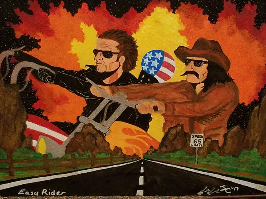 easy rider painting by imaginationasylum83 on DeviantArt