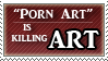 Anti Porn art stamp by DeadAnthro