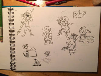 Sketch Dump: Undertale and Stuff