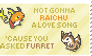 Raichu 'n' Furret Stamp