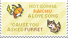 Raichu 'n' Furret Stamp