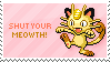 Meowth Stamp by Kezzi-Rose