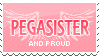 Pegasister Stamp by Kezzi-Rose