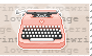 Vintage Typewriter Stamp