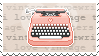 Vintage Typewriter Stamp