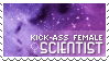 Female Scientist Stamp by Kezzi-Rose