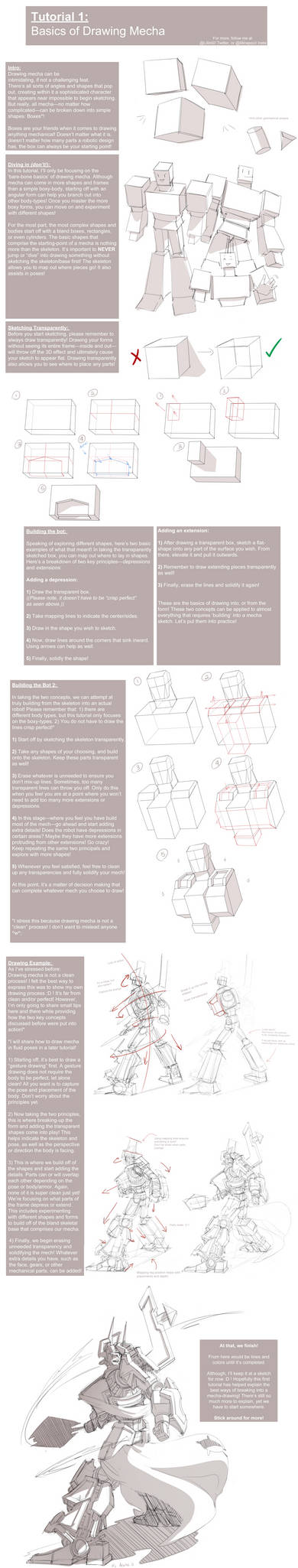 How to Draw Mecha: The Basics