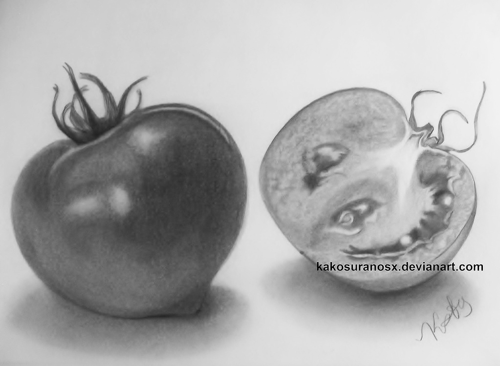 Drawing tomatoes