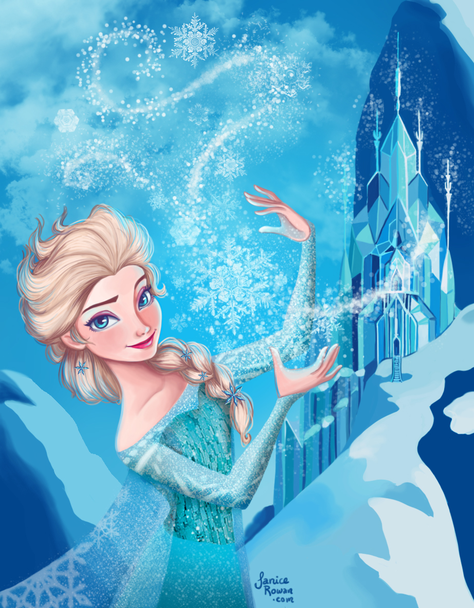 Queen Elsa - ice castle version by jillustrates on DeviantArt Queen Elsa - ice castle version by jillustrates on DeviantArt