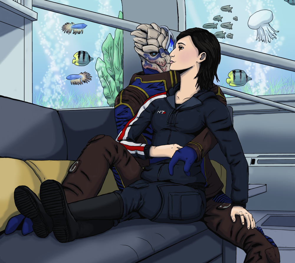 Garrus and Shepard for ~KupiecKorzenny