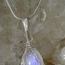 SOLD Rainbow Moonstone Pendant