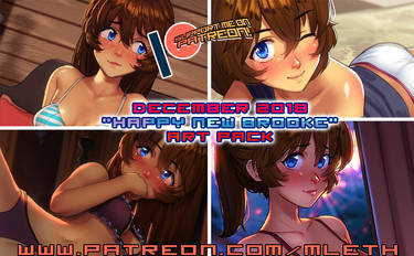 December Patreon 2018 Happy New Brooke Art Pack!