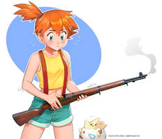 Misty with an M1 Garand