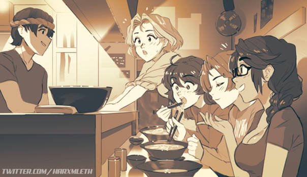 Ramen shop with the ladies