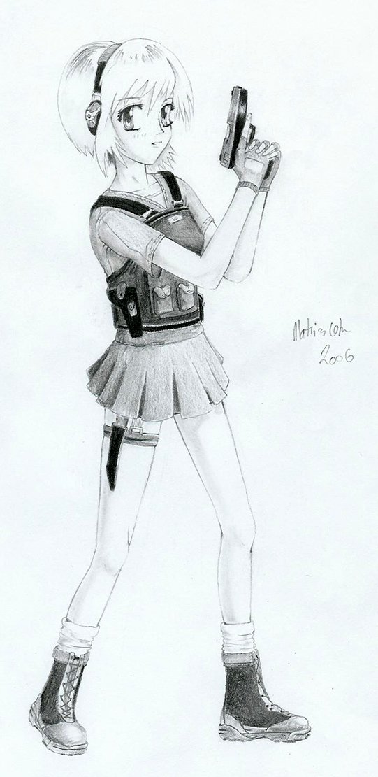 Anime Girl With A Gun By Mleth On Deviantart Anime Girl With A Gun By Mleth On Deviantart