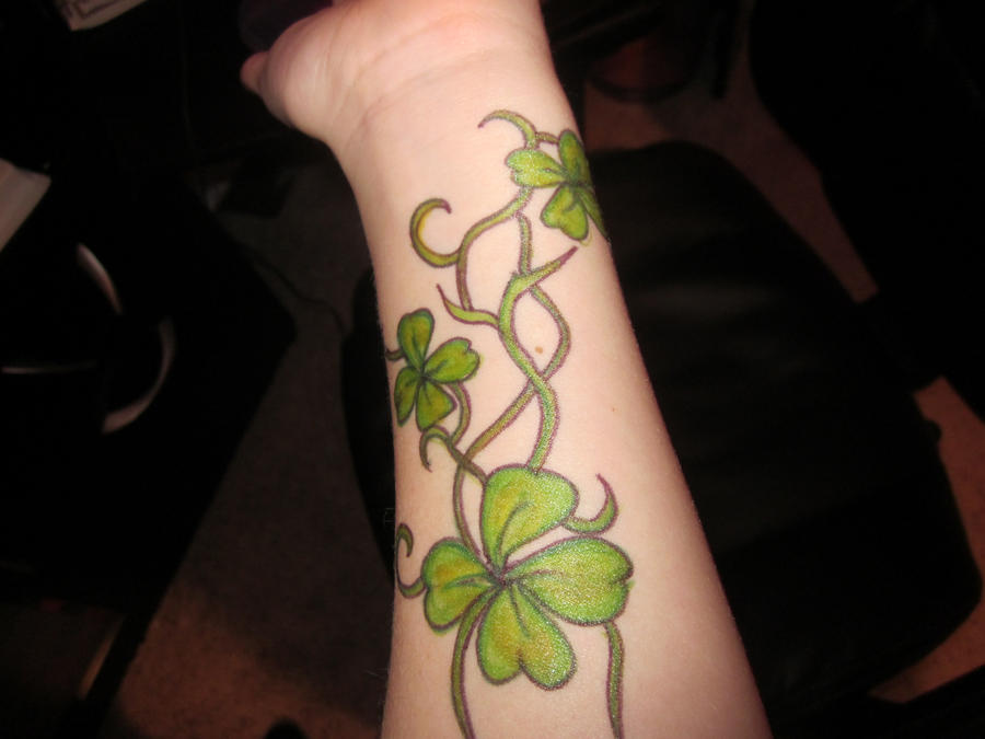 Irish Clover Sharpie Tattoo