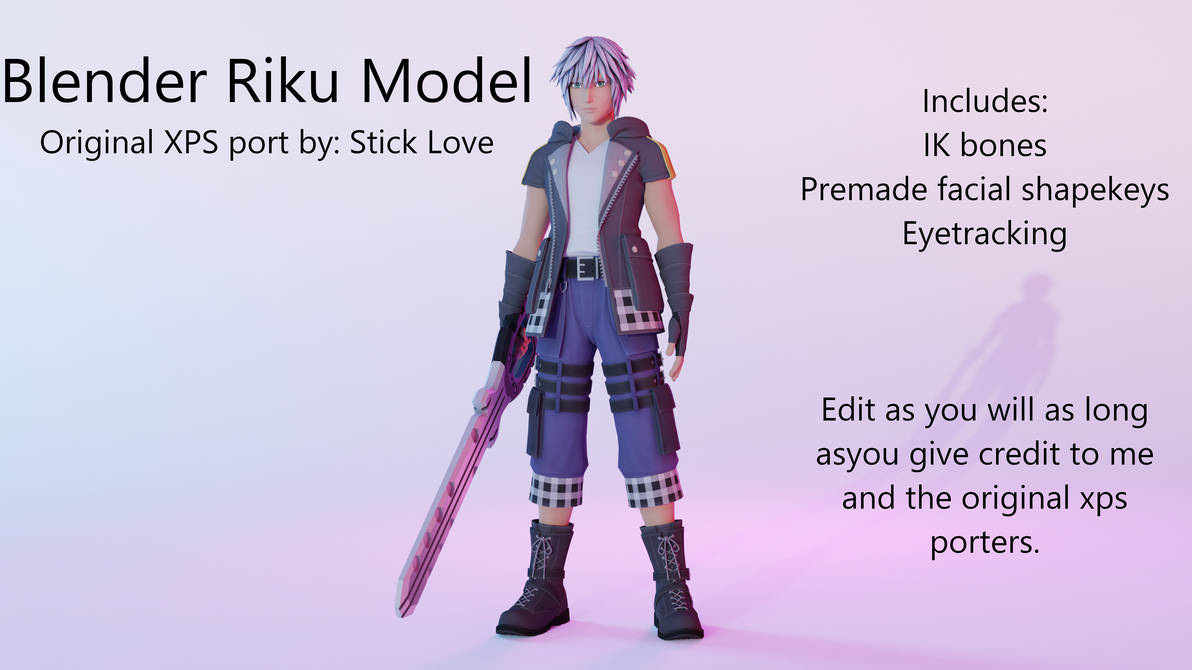 Blender: Riku Rig (Download) by Scythoroast on DeviantArt