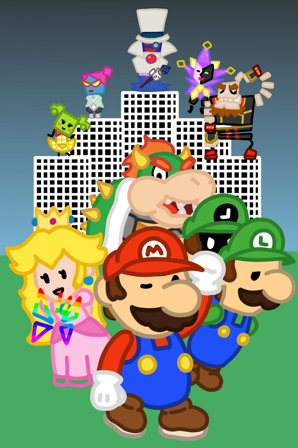 Super Paper Mario by etehwierdokid on DeviantArt