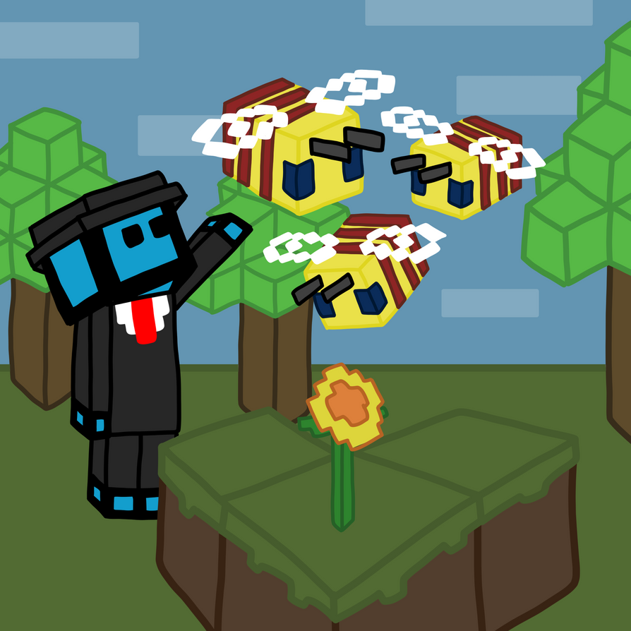 Minecraft Bee Deviantart Minecraft Bees by etehwierdokid on DeviantArt