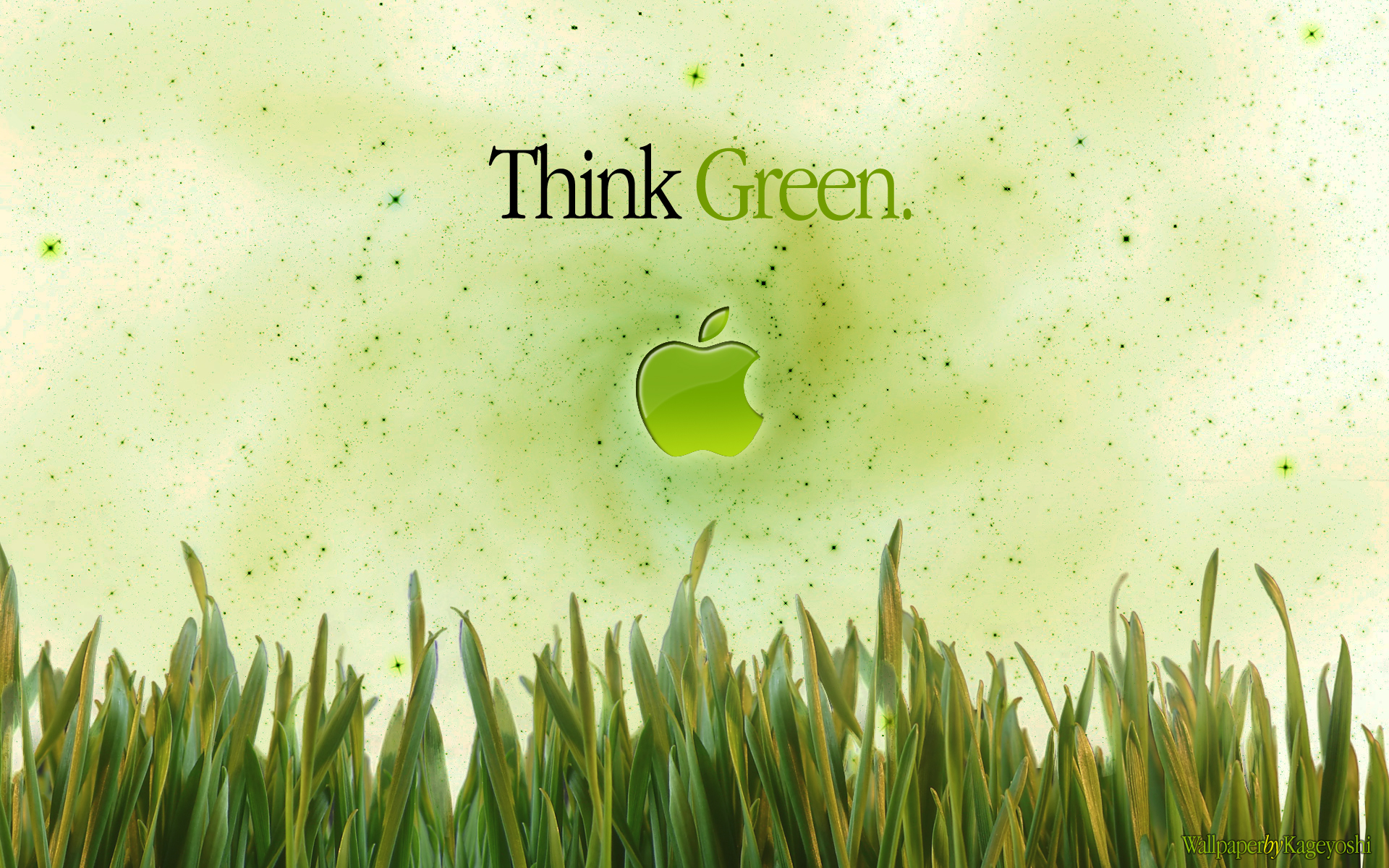 Apple wallpaper 2 green